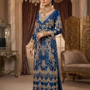 Blue Bridal Lehenga