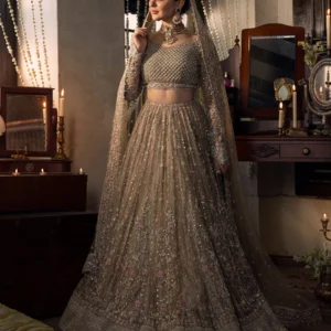 Ivory Blossom Mehndi Dress
