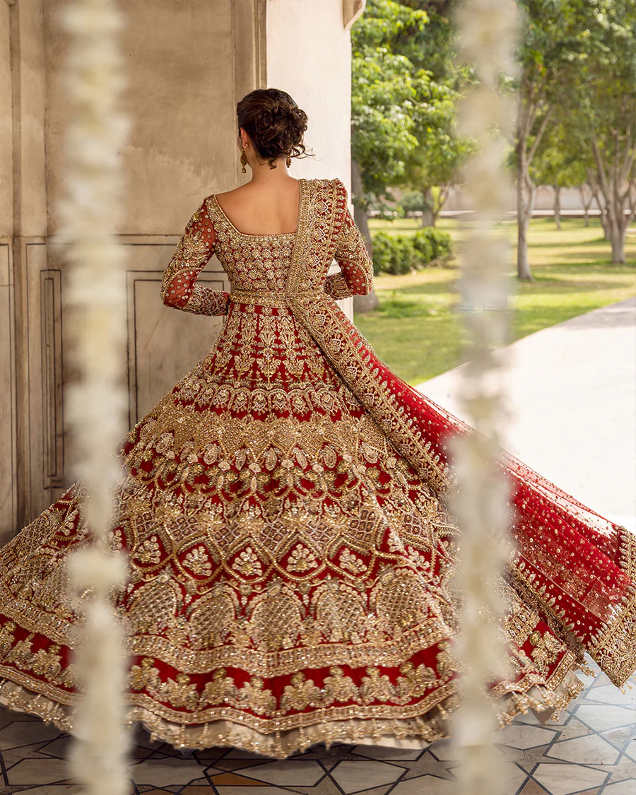 Crimson Royale Barat Dress - Image 3