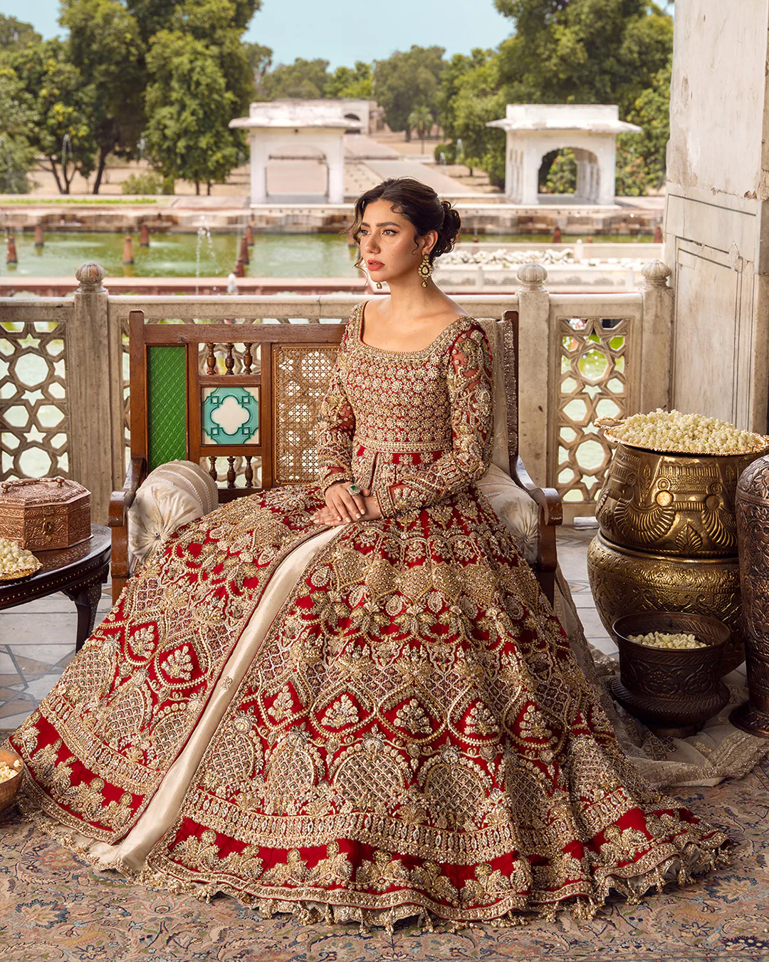 Crimson Royale Barat Dress - Image 4